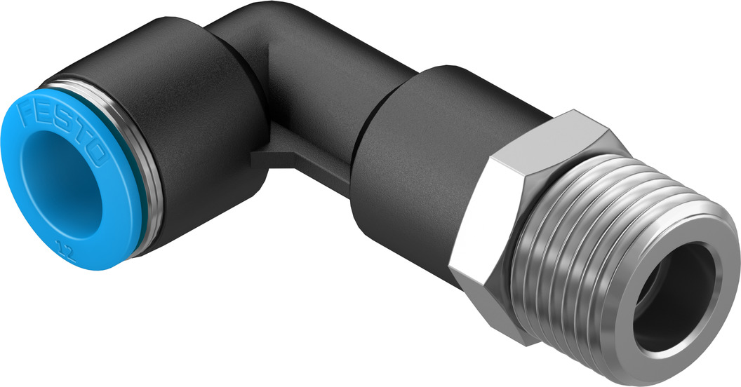 FESTO/费斯托 L 型快插式螺纹接头，加长型 QSLL-1/2-12
