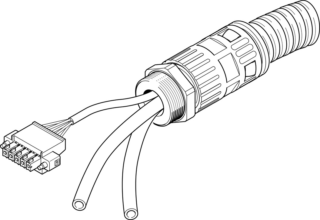 FESTO/费斯托 连接电缆 NHSB-A1-5-BLG5-LE5-PU8-2XBB