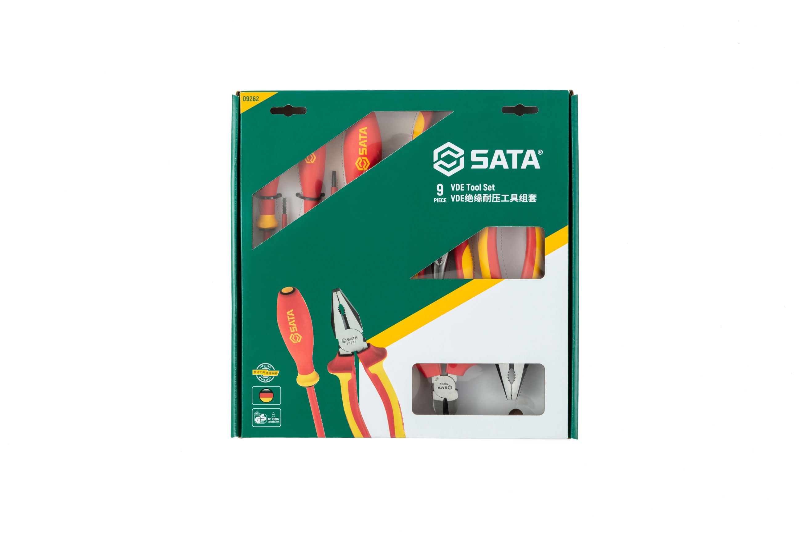 SATA/世达 9件VDE绝缘耐压工具组套 09262