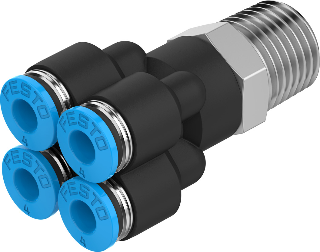 FESTO/费斯托 中空复合式分气接头 QSQ-1/4-4