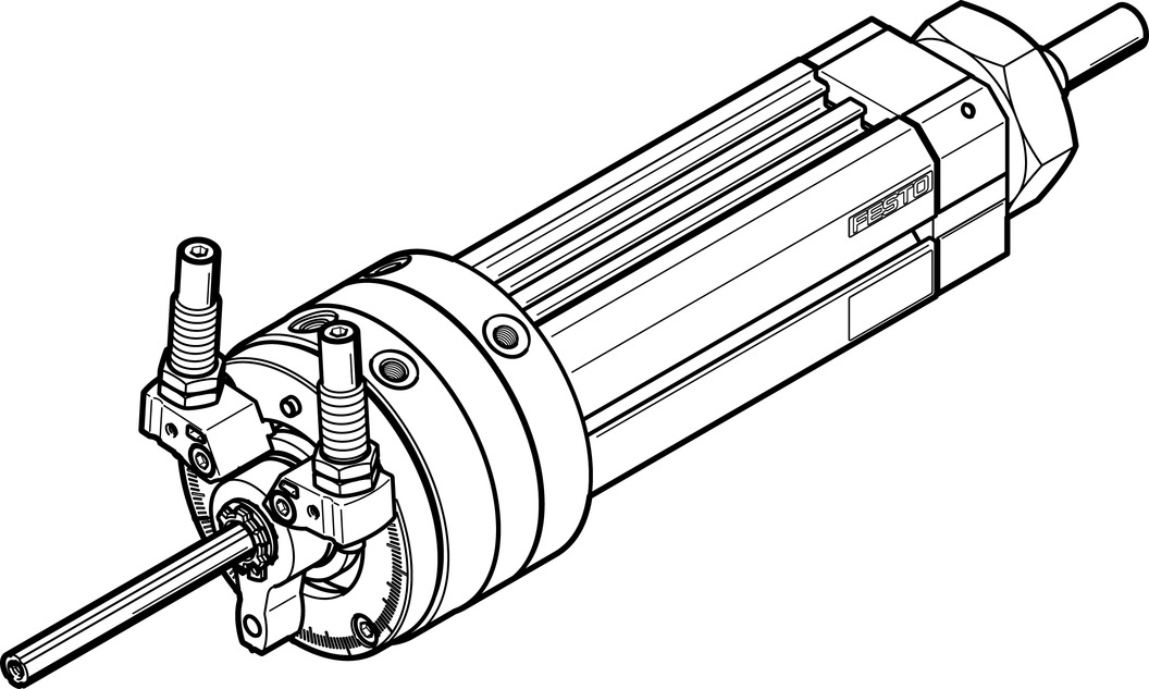 FESTO/费斯托 直线摆动组合缸 DSL-40-125-270-CC-A-S2-KF-B