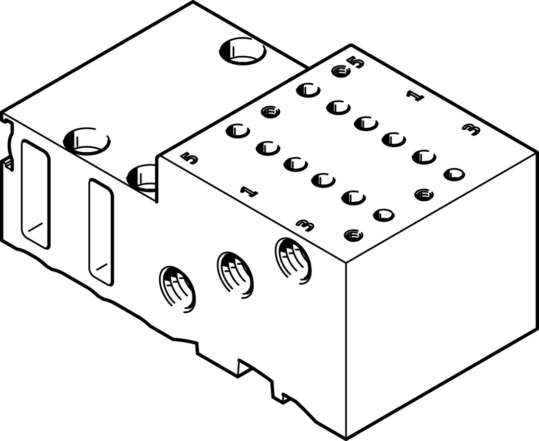 FESTO/费斯托 气路板模块 MHP2-PR2-5