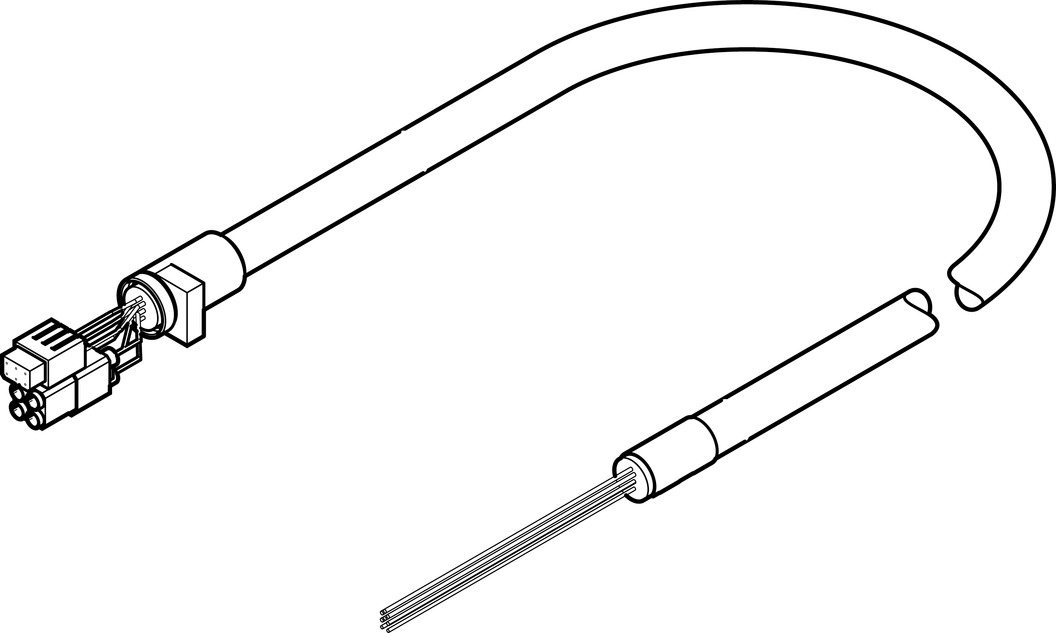 FESTO/费斯托 电机电缆 NEBM-T1G8-E-20-Q7N-LE8