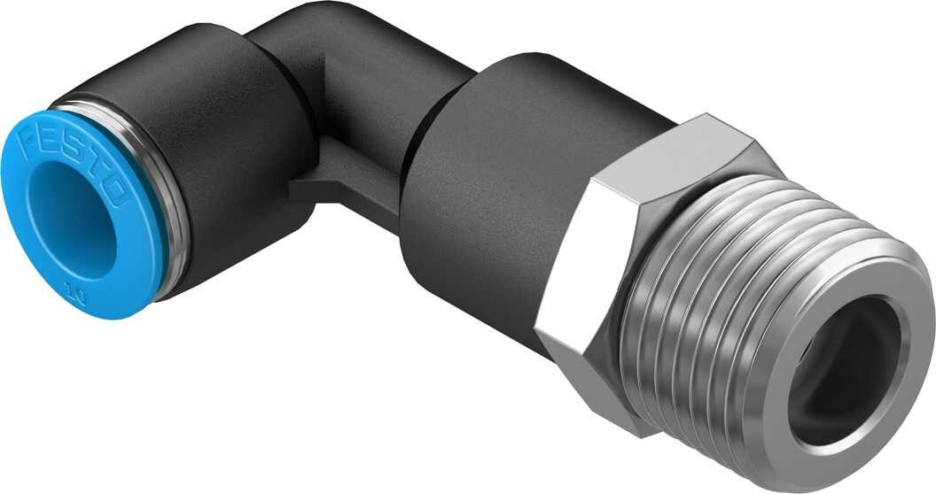 FESTO/费斯托 L 型快插式螺纹接头，加长型 QSLL-1/2-10