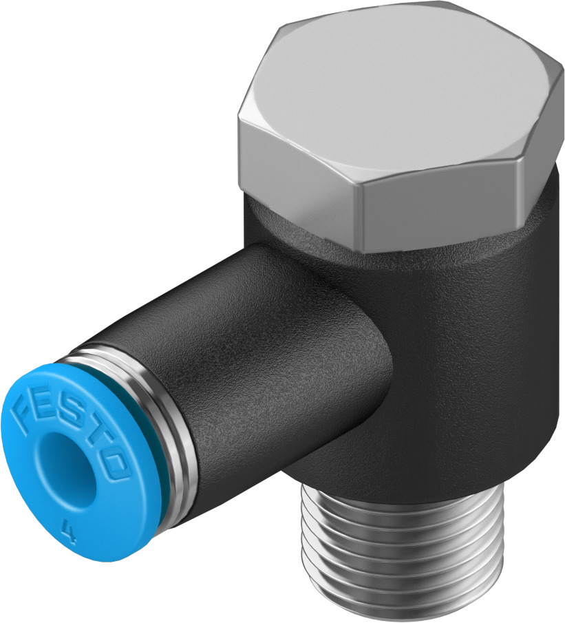 FESTO/费斯托 L 型快插式螺纹接头 QSLV-1/8-4-100