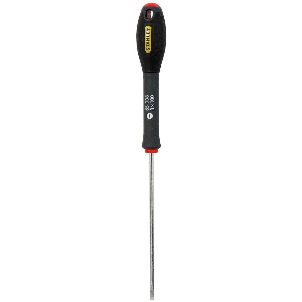 STANLEY/史丹利 三色柄平行一字螺丝批3x100mm 65-008-14