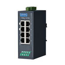 ADVANTECH/研华 8端口支持PROFINETMRPMaster协议简易网管型工业交换机 EKI-5528-PNMA-AE