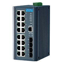 ADVANTECH/研华 16FE+4GSFP网管型工业以太网交换机 EKI-7720E-4F-AE