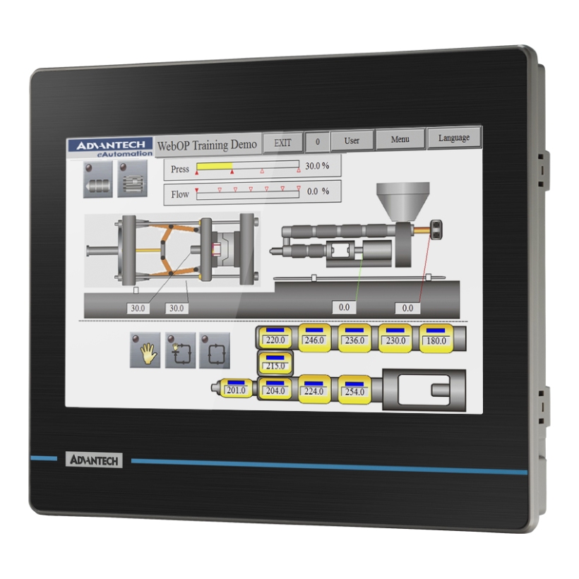 ADVANTECH/研华 10.1\WSVGA64MB128MB(NAND)Serialx3Ethernet WOP-210K-NAE