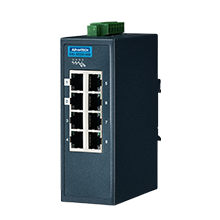 ADVANTECH/研华 8端口支持Modbus/TCP协议简易网管型工业交换机，-40~75℃ EKI-5528I-MB-AE