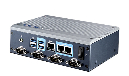 ADVANTECH/研华 IntelAtom第六代ApolloLake无风扇嵌入式工控机，3LAN，板载eMMC，CANBUS EPC-U2217E4W-03Y20