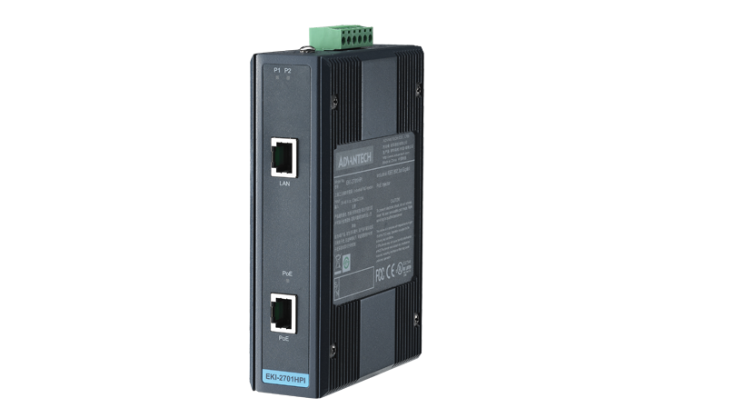 ADVANTECH/研华 IndustrialIEEE802.3atGigabitPoEInjector EKI-2701HPI-AE