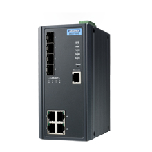 ADVANTECH/研华 4GE+4GSFPManagedEthernetSwitch-40~75℃ EKI-7708G-4FI-AE