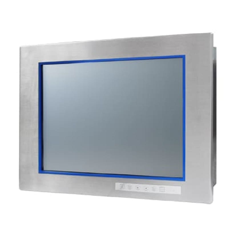 ADVANTECH/研华 15"XGA工业平板显示器，316L不锈钢前面板Direct-VGADVI端口支持宽工作温度 FPM-8151H-R3BE