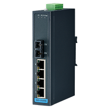 ADVANTECH/研华 4电口1单模光纤非网管工业以太网交换机 EKI-2525S-AE