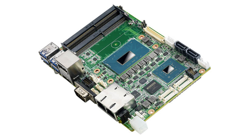 ADVANTECH/研华 第九代Intel高性能笔记本CPU3.5寸小尺寸嵌入式单板，性能提升25%，TDP45W/25W，支持DDR464GB内存，2LAN4USB3.1，M.22280Key支持NVMe，-40-85℃宽温 MIO-5393RC7Q-S9A1