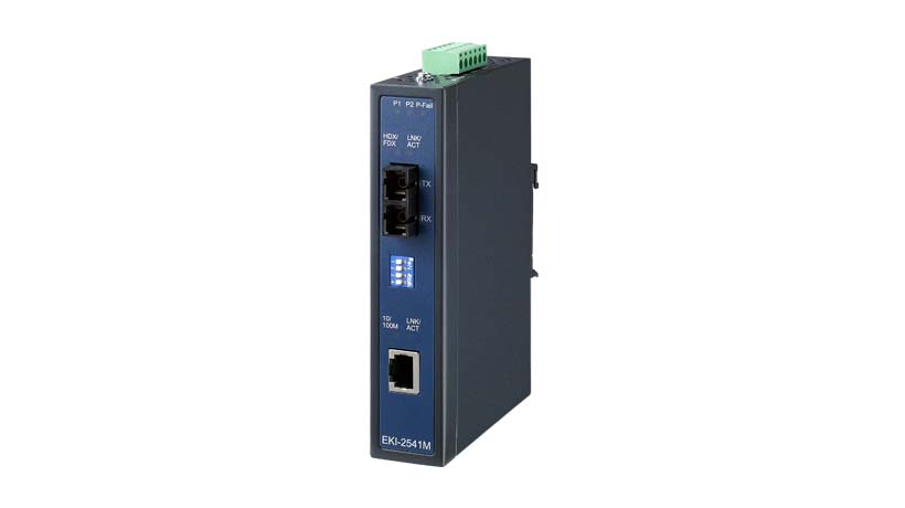 ADVANTECH/研华 工业级百兆单模光电转换器 EKI-2541SI-BE