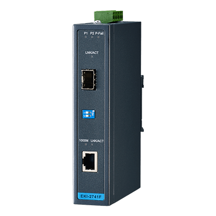 ADVANTECH/研华 工业级千兆以太网光电转换器 EKI-2741F-BE