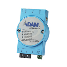 ADVANTECH/研华 4+1光纤端口工业以太网交换机 ADAM-6521S-AE