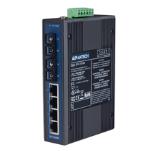 ADVANTECH/研华 4+2光纤端口非网管型工业以太网交换机 EKI-2526M-AE