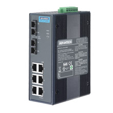 ADVANTECH/研华 6GX+2G多模光纤端口全千兆宽温非网管型工业以太网交换机 EKI-2728MI-BE