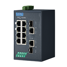 ADVANTECH/研华 8百兆端口+2个千兆光电复用口，支持PROFINET协议网管型工业交换机，-40~75℃ EKI-5629CI-PN-AE