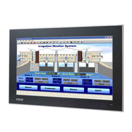 ADVANTECH/研华 21.5寸全平面电容屏工业显示器，宽温设计，支持VGA/DP接口 FPM-7211W-P3AE