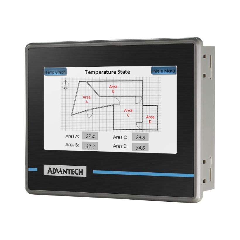 ADVANTECH/研华 4.3\WQVGA64MB128MB(NAND)Serialx3Ethernet WOP-204K-NAE