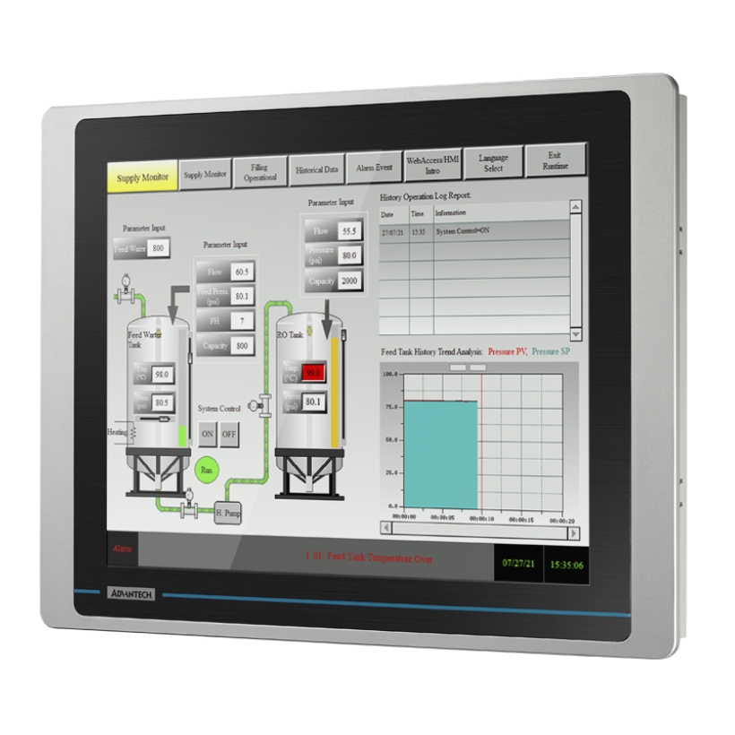 ADVANTECH/研华 15\XGA64MB128MB(NAND)Serialx3Ethernet WOP-215K-NAE
