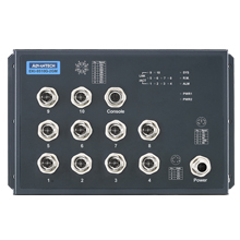 ADVANTECH/研华 EN50155ManagedEthernetSwitchwith10xGE(2bypass)24-48VDC EKI-9510G-2GML-AE