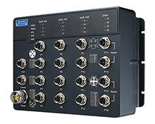 ADVANTECH/研华 EN50155ManagedPoEEthernetSwitchwith12FE+4GEbypass24-110VDC EKI-9516E-4GMPW-AE