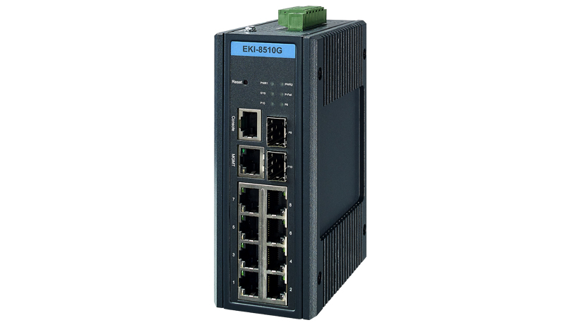 ADVANTECH/研华 8G+2GSFPManagedTSNSwitch EKI-8510G-2FI-A