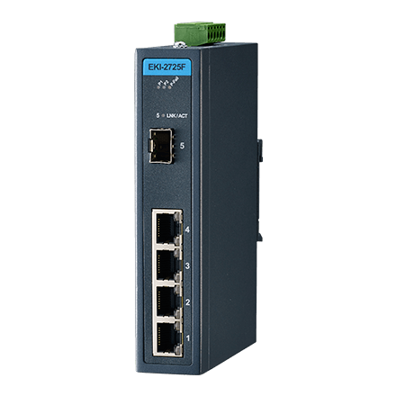 ADVANTECH/研华 4GE+1GSFP非网管工业以太网交换机 EKI-2725F-AE