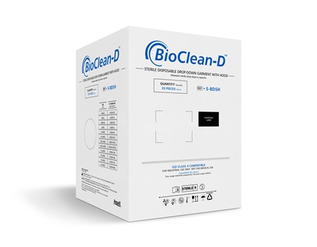 Ansell/安思尔 下拉式防护服——无菌 BioClean-D Drop-down Sterile Garment with Hood S-BDSH