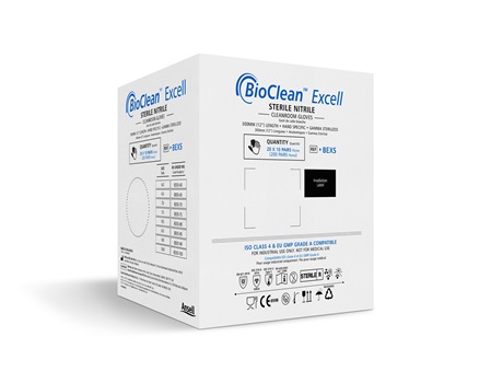 Ansell/安思尔 符合10级 （ISO 4） 环境的无菌丁腈洁净室手套 BioClean™ Excell BEXS