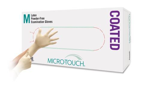 Ansell/安思尔 无粉乳胶检查涂层手套，可快速、频繁穿戴 MICRO-TOUCH® Coated