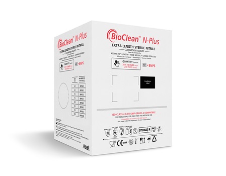 Ansell/安思尔 符合10级（ISO 4）环境标准的无菌丁腈橡胶洁净室手套 BioClean™ N-Plus BNPS