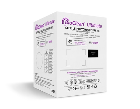 Ansell/安思尔 符合10级（ISO 4）环境标准的无菌氯丁橡胶洁净室手套  BioClean™ Ultimate BUPS
