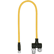 PILZ/皮尔磁 电缆 Y 型适配器 PSEN Y junction M8-M12/M12 PIGTAIL 540337