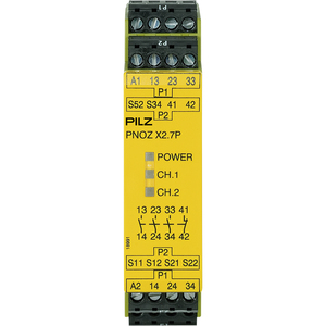 PILZ/皮尔磁 安全继电器 PNOZ X2.7P 24-240VAC/DC 3n/o 1n/c 777306