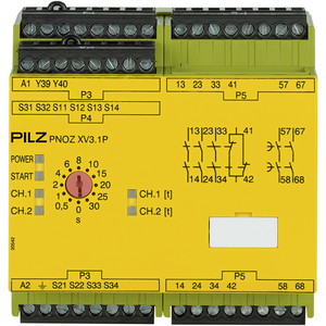 PILZ/皮尔磁 安全继电器 PNOZ XV3.1P 30/24-240VACDC 3no 1nc 2no t 777530