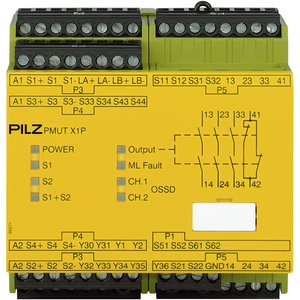 PILZ/皮尔磁 安全继电器 PMUT X1P 24VDC 3n/o 1n/c 5so 778010