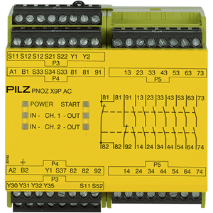 PILZ/皮尔磁 安全继电器 PNOZ X9P 24DC 24-240VACDC 7no 2nc 2so 777606