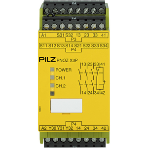 PILZ/皮尔磁 安全继电器 PNOZ X3P 24VDC 24VAC 3n/o 1n/c 1so 777310