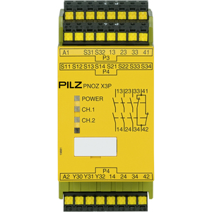 PILZ/皮尔磁 安全继电器 PNOZ X3P C 24VDC 24VAC 3n/o 1n/c 1so 787310