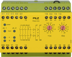 PILZ/皮尔磁 安全继电器 PNOZ 2VQ 24VDC 3n/o 1n/c 2n/o t 774013