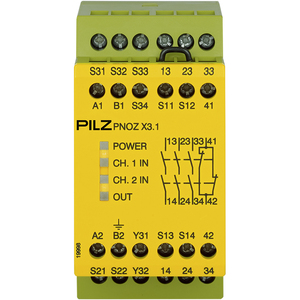 PILZ/皮尔磁 安全继电器 PNOZ X3.1 230VAC 24VDC 3n/o 1n/c 1so 774321