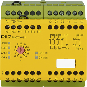 PILZ/皮尔磁 安全继电器 PNOZ XV3.1 30/24-240VACDC 3no 1nc 2no t 774610
