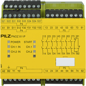 PILZ/皮尔磁 安全继电器 PNOZ X11P 24VAC 24VDC 7n/o 1n/c 2so 777080