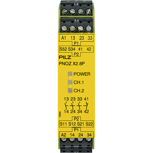 PILZ/皮尔磁 安全继电器 PNOZ X2.8P 24VACDC 3n/o 1n/c 777301